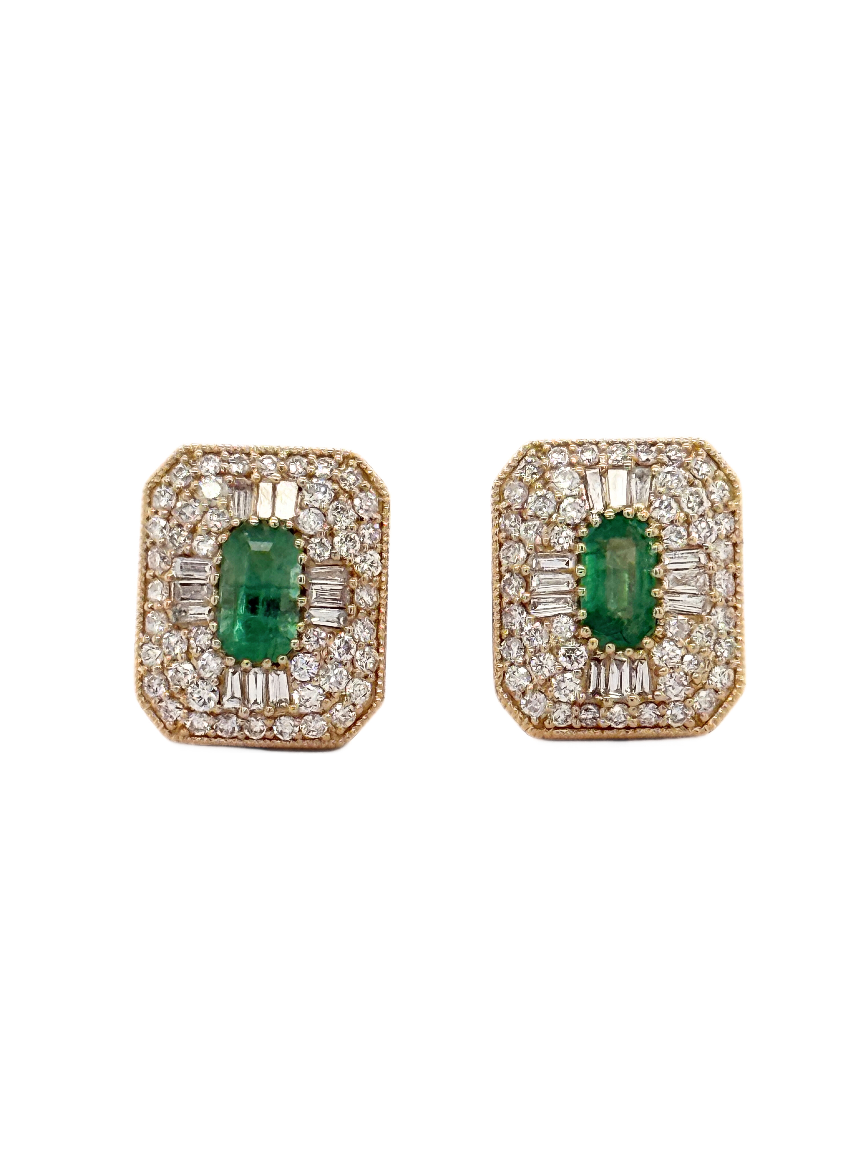 EMERALD STUD EARRING-418657
